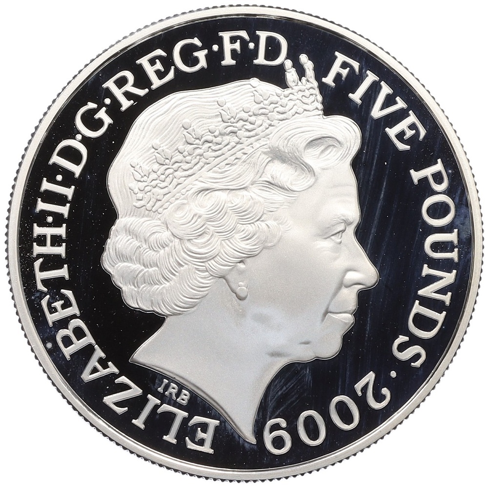 5 фунтов 2009 года Великобритания «XXX летние Олимпийские Игры — Празднование в Британии (Ангел Севера)» — Фото №2