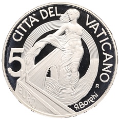 5 евро 2002 года Ватикан «Проект Мира и Единства» — Фото №1