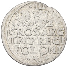 3 гроша 1620-1624 года Польша — Сигизмунд III — Фото №2