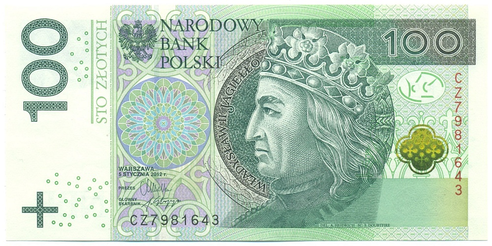 100 злотых 2012 года Польша — Фото №1