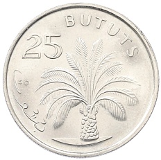 25 бутутов 1998 года Гамбия — Фото №1