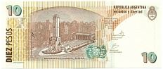 10 песо 2010 года Аргентина — Фото №2