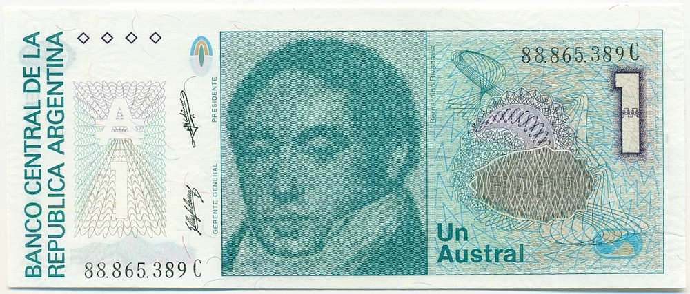 1 аустраль 1986 года Аргентина — Фото №1