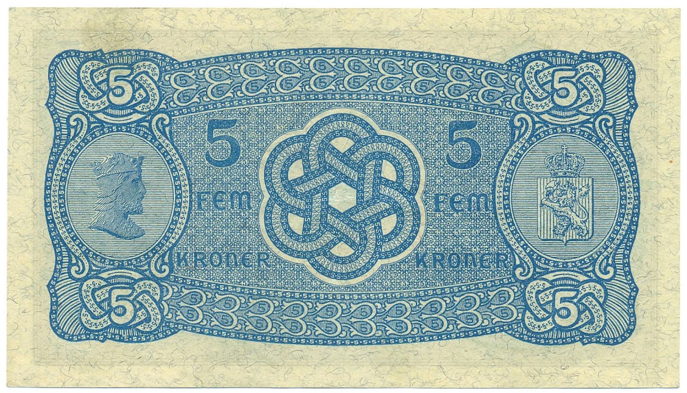 5 крон 1938 года Норвегия — Фото №2