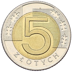5 злотых 1994 года Польша — Фото №1