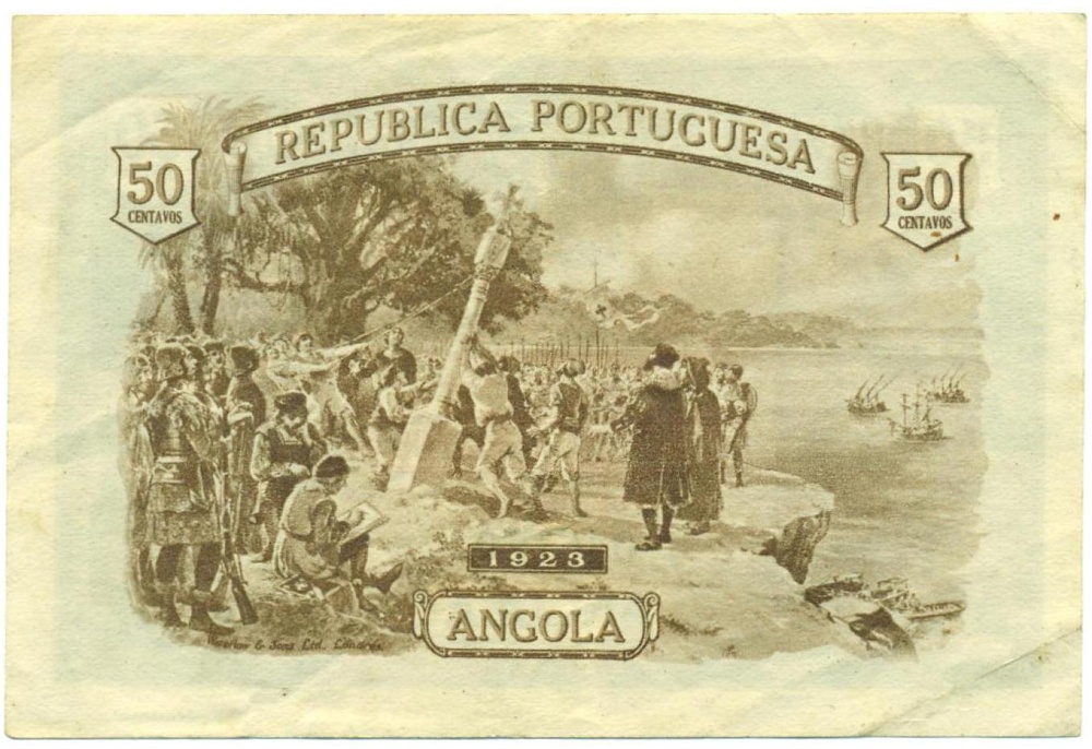 50 сентаво 1923 года Ангола — Фото №2