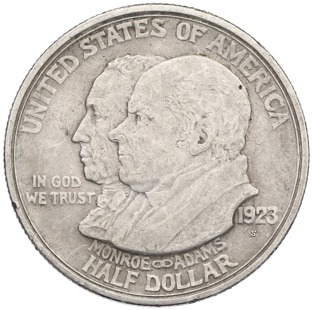 1/2 доллара (50 центов) 1923 года S США «100 лет Доктрине Монро» — Фото №1