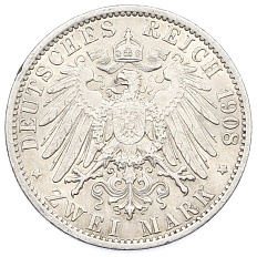 2 марки 1908 года Германия (Пруссия) — Фото №2