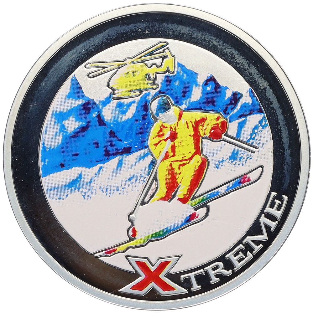 10 динеров 2007 года Андорра «Экстрим — Горные лыжи» — Фото №1