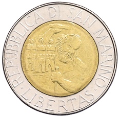 500 лир 1994 года Сан-Марино — Фото №2