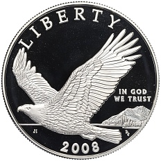 1 доллар 2008 года Р США «Белоголовый орлан» — Фото №1
