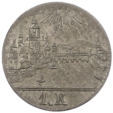 1 крейцер 1839 года Франкфурт — Фото №1