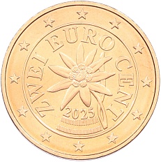 2 евроцента 2025 года Австрия — Фото №1