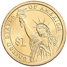 1 доллар 2008 года Р США «6-й президент США Джон Куинси Адамс» — Фото №2