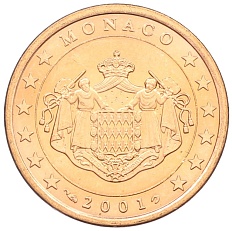 5 евроцентов 2001 года Монако — Фото №1