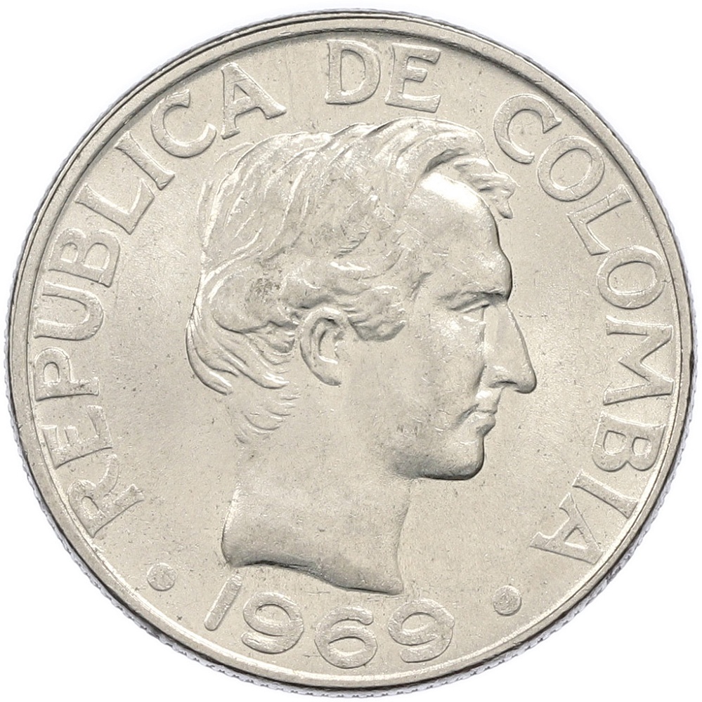 50 сентаво 1969 года Колумбия — Фото №1