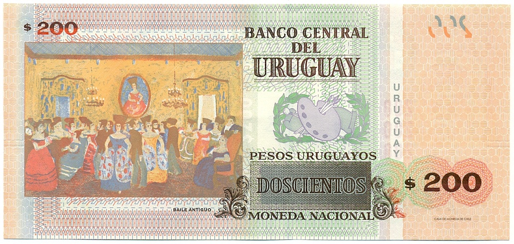 200 песо 2019 года Уругвай — Фото №2