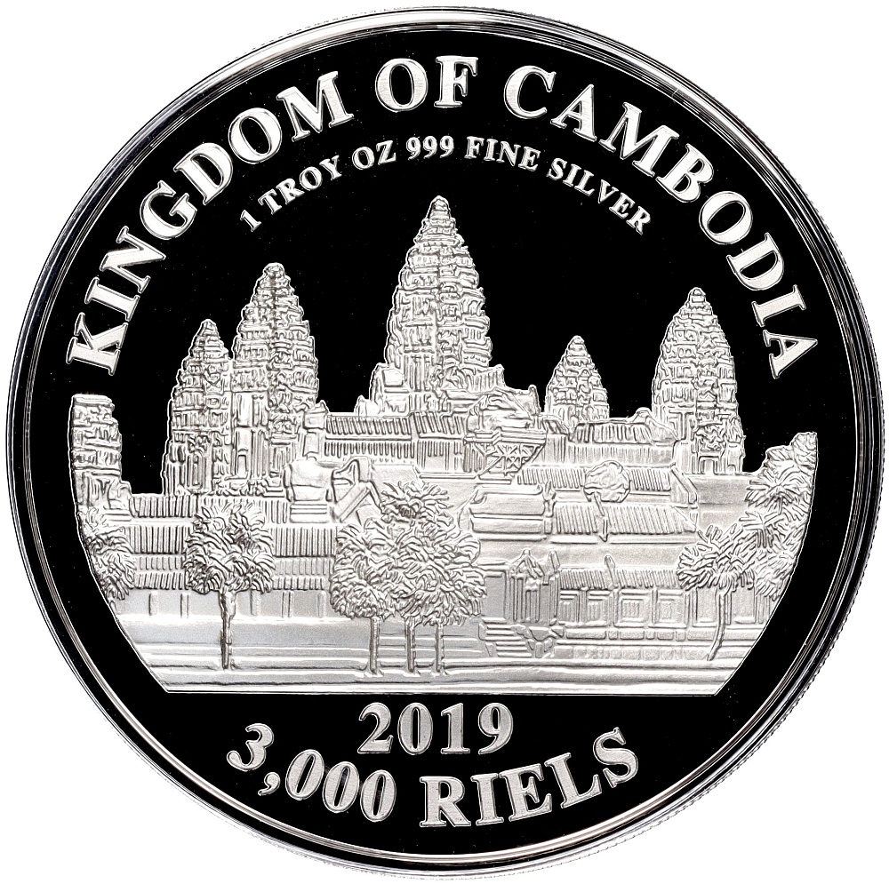 3000 риелей 2019 года Камбоджа «Китайский гороскоп — Год свиньи» — Фото №2