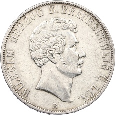 2 талра 1856 года Брауншвейг «25 лет правлению герцога Вильгельма» — Фото №1