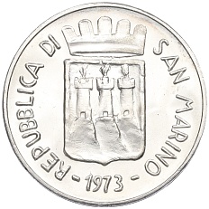 500 лир 1973 года Сан-Марино — Фото №2