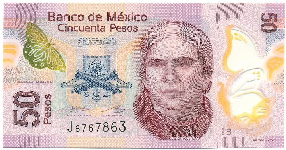 50 песо 2012 года Мексика — Фото №1