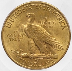 10 долларов 1932 года США — в слабе PCGS (MS63) — Фото №2