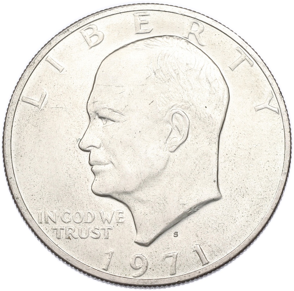 1 доллар 1971 года S США «Эйзенхауэр» — Фото №1