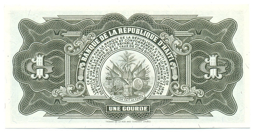 1 гурд 1984 года Гаити — Фото №2