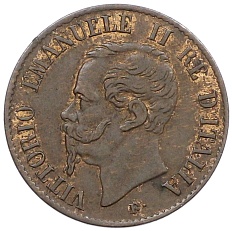 1 чентезимо 1861 года М Италия — Фото №2