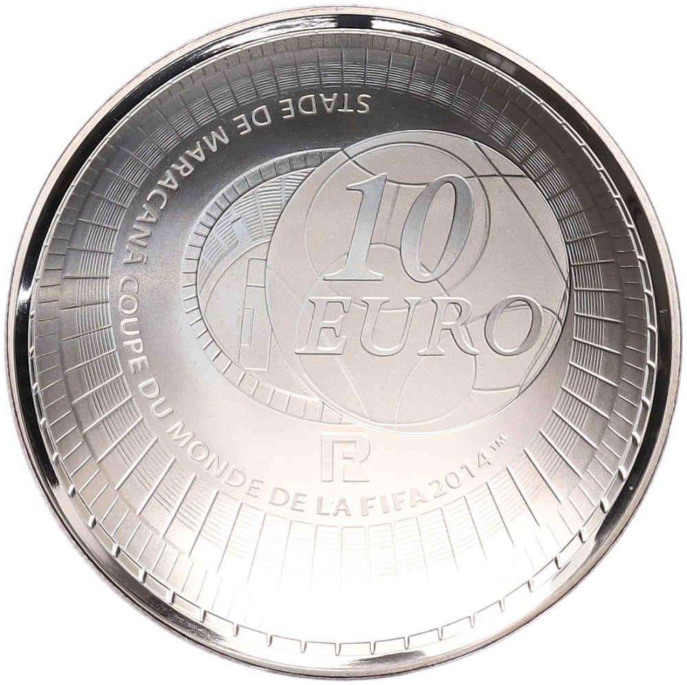 10 евро 2014 года Франция «Чемпионат мира по футболу в Бразилии 2014» — Фото №2