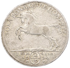 2/3 талера 1694 года Брауншвейг-Люнебург — Фото №1