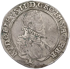1 талер 1589 года Богемия — Рудольф II — Фото №1
