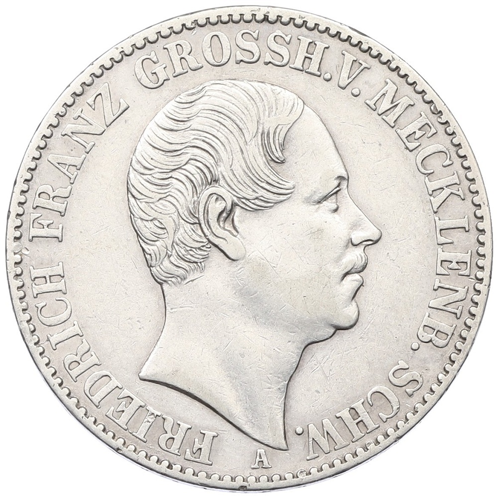 1 талер 1848 года Мекленбург-Шверин — Фото №1