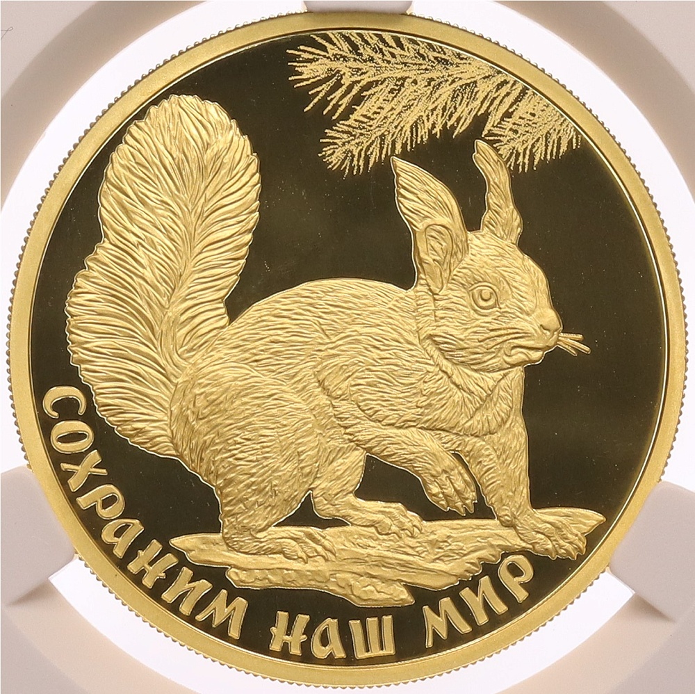 100 рублей 2009 года СПМД «Сохраним наш мир — Белка обыкновенная» — Фото №1
