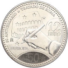 12 евро 2007 года Испания «50 лет подписания Римского договора» — Фото №1