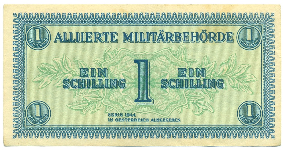 1 шиллинг 1944 года Австрия (Оккупация Вооруженными силами союзников) — Фото №1