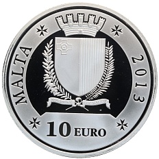 10 евро 2013 года Мальта «Мануэл Пинту» — Фото №2