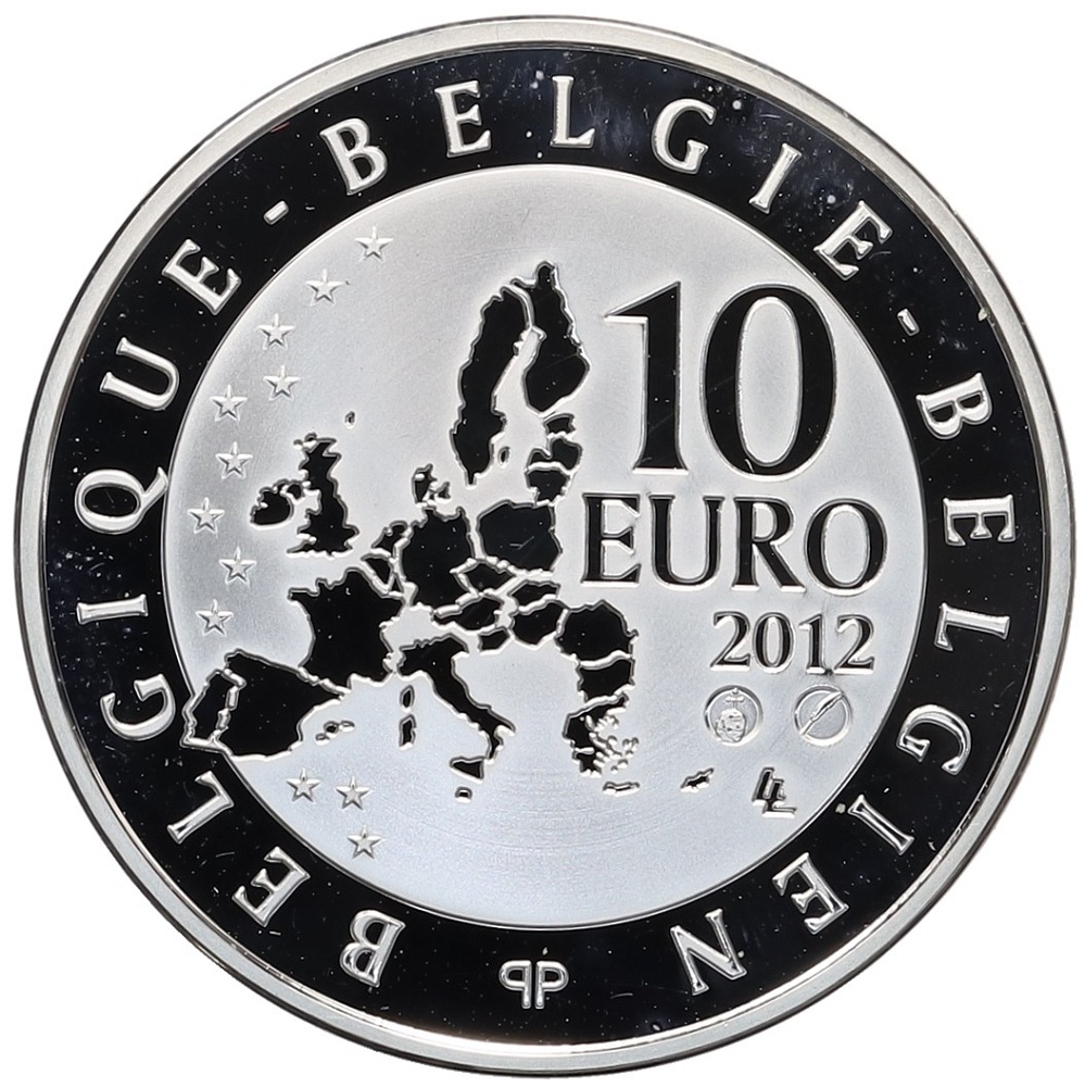 10 евро 2012 года Бельгия «Поль Дельво» — Фото №2
