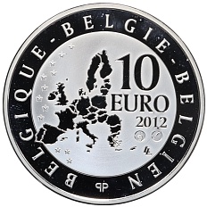 10 евро 2012 года Бельгия «Поль Дельво» — Фото №2