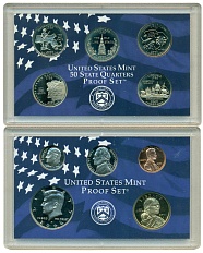 Годовой набор из 10 монет 2000 года S США — Фото №1