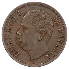 1 чентезимо 1895 года Италия — Фото №2