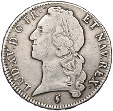 1 экю 1758 года Франция (Людовик XV) — Фото №1