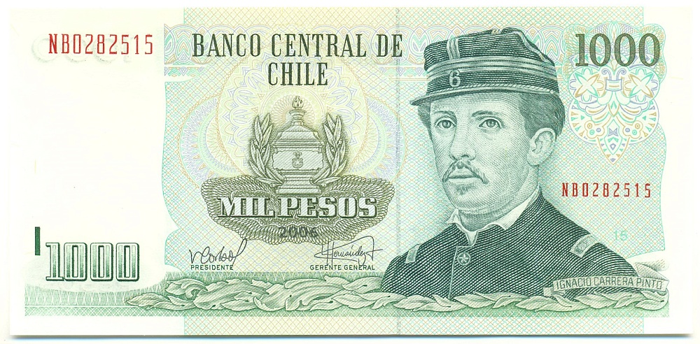 1000 песо 2006 года Чили — Фото №1