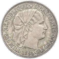 50 сантимов 1895 года Гаити — Фото №1