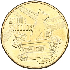 1 доллар 2023 года Австралия «Большие австралийские вещи – большой голубой хилер» — Фото №1