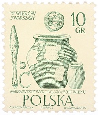 Почтовая марка 10 грошей 1965 года Польша — Фото №1