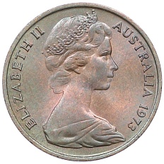 1 цент 1973 года Австралия — Фото №2