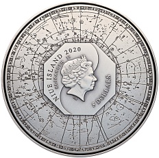 5 долларов 2020 года Ниуэ «Четыре Благоприятных Зверя — Лазурный Дракон Востока» — Фото №2