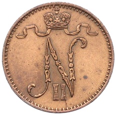 1 пенни 1902 года Русская Финляндия — Фото №2
