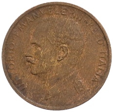 1 чентезимо 1910 года Италия — Фото №2